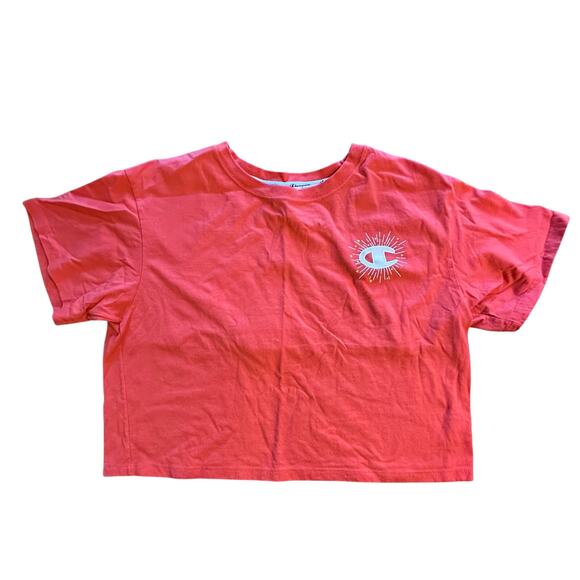 PUMA x Women's Orange-ish Pink Summer Spring Crop Top Sporty sz L - Picture 1 of 9